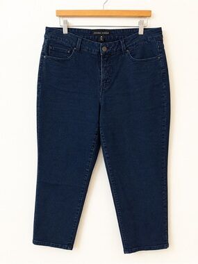 Universal Standard Women’s Dark Wash Stretch Cropped Skinny Jeans Size 16